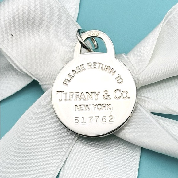 Tiffany & Co Large RTT Numbered Heart Charm EUC